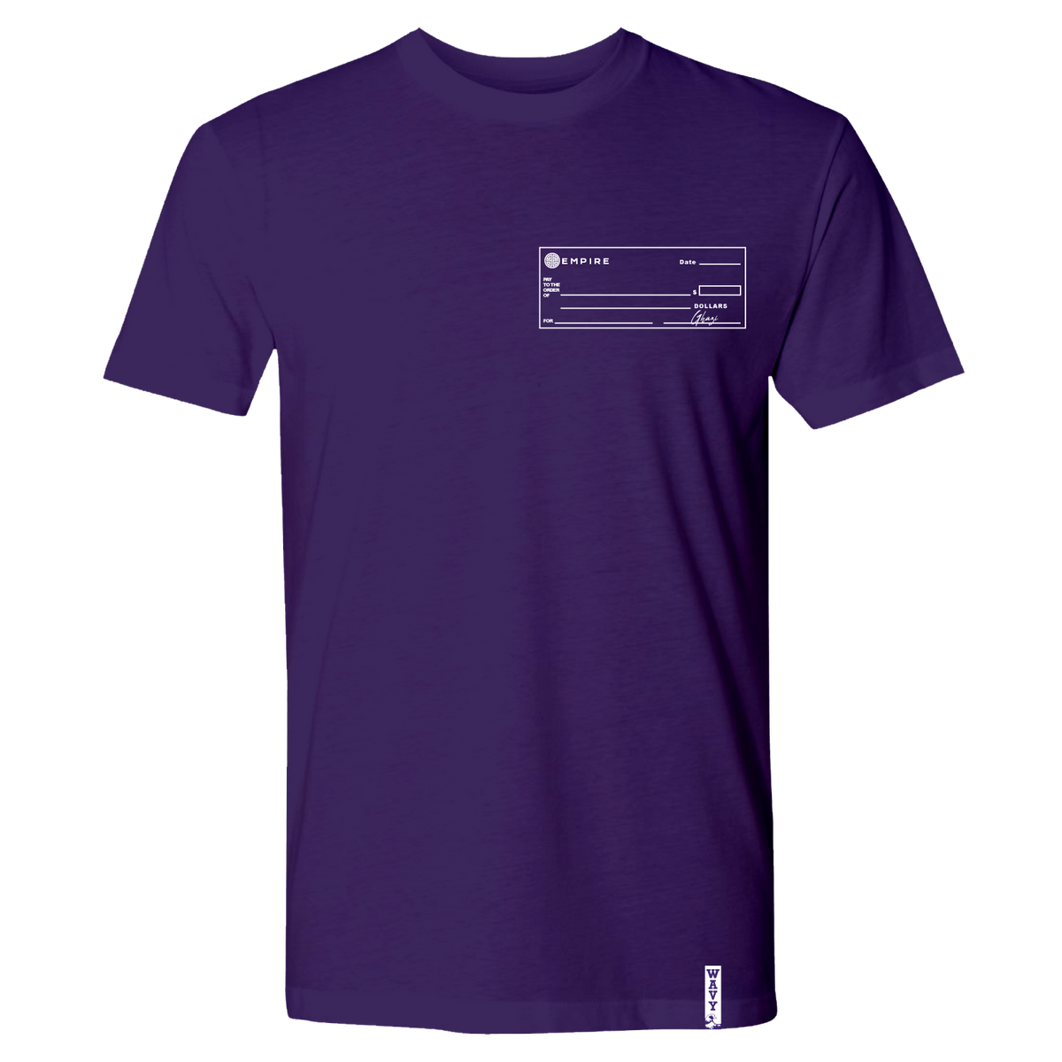 EMPIRE Checks Purple T-Shirt