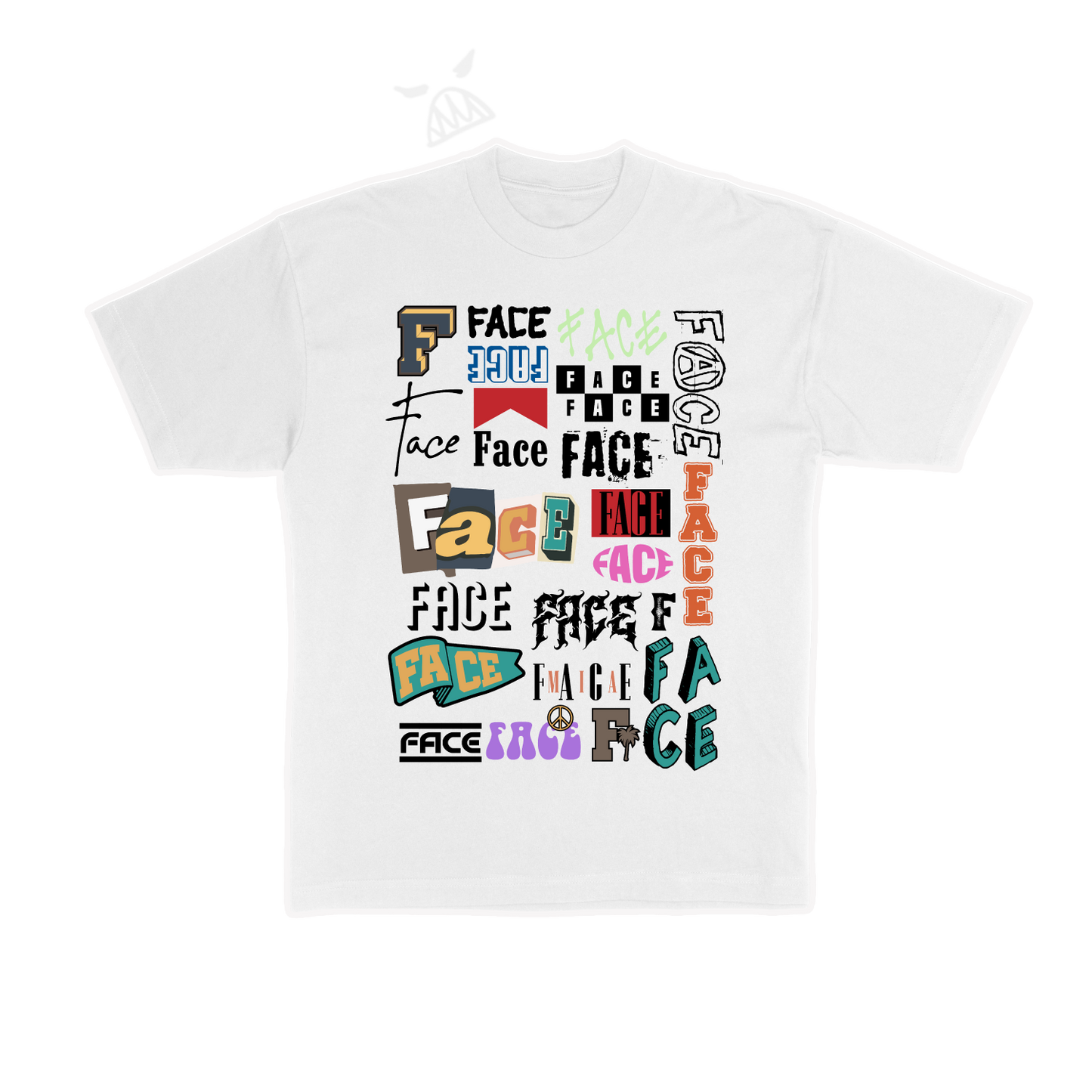 FACE Collage T-Shirt (White)